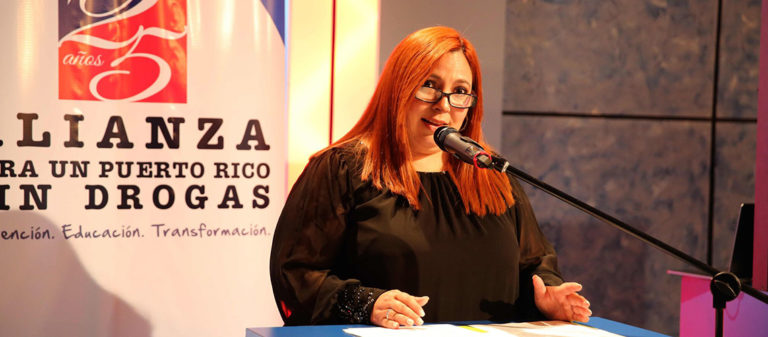 La Lcda. Katiana Pérez, directora ejecutiva de la Alianza
